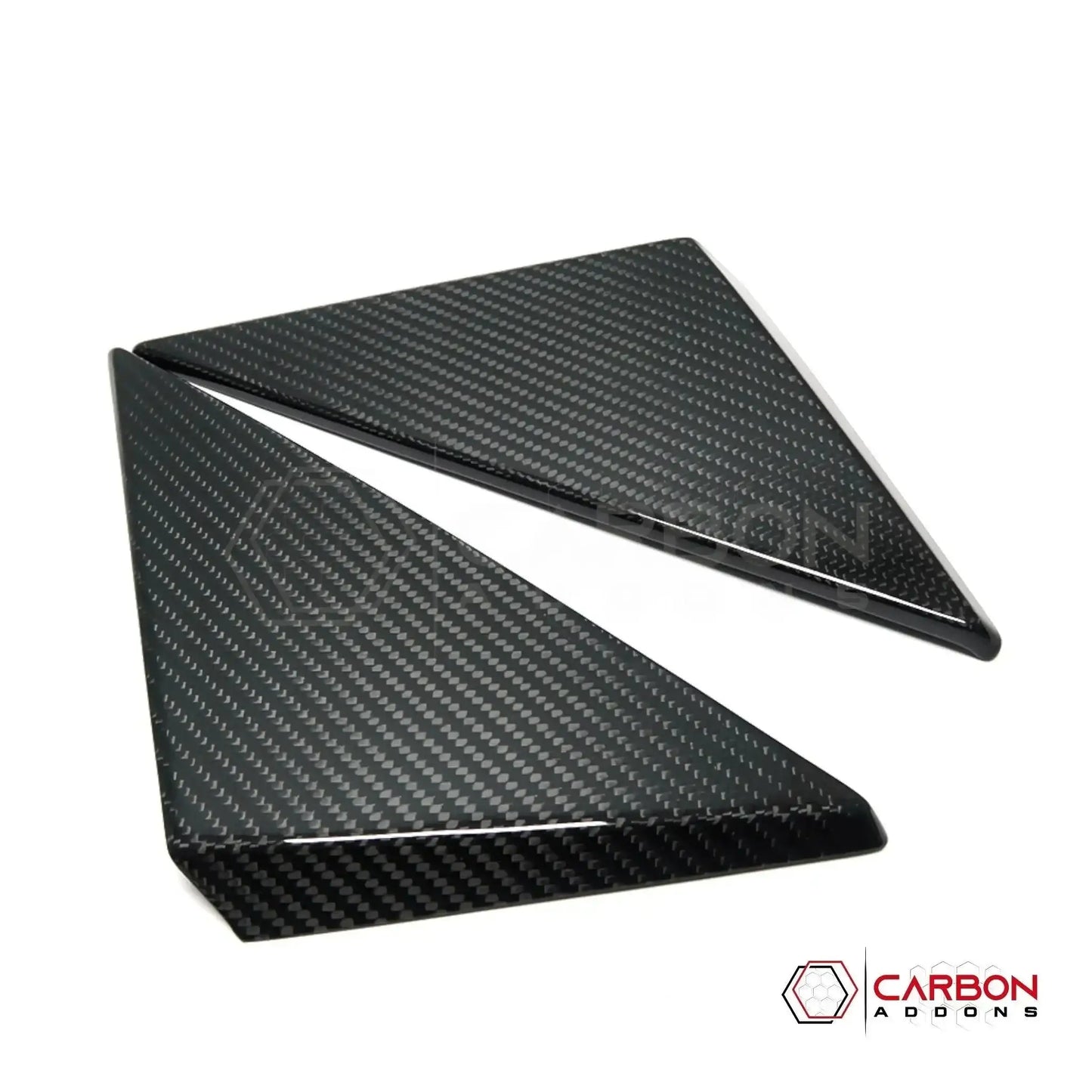 C8 Corvette 2020+ Real Carbon Fiber A-Pillar Exterior Trim Cover