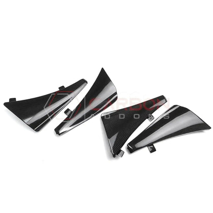 C8 Corvette Extended Mud Splash Guards | Carbon Fiber