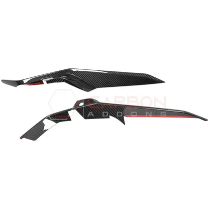 C8 Corvette Z06 Real Carbon Fiber Front Bumper Grille Trims | Cover or Direct Replacement (2023+)