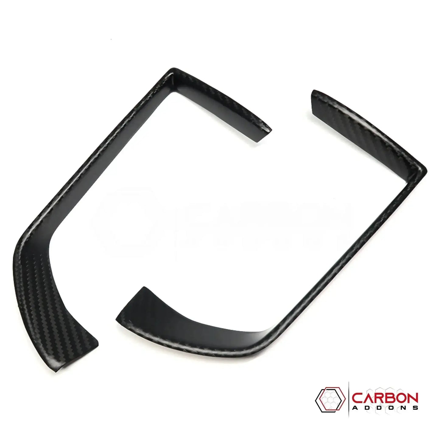 2019+ RAM 1500/TRX/RHO Infotainment Screen AC Vent Trim Hard Carbon Fiber Cover
