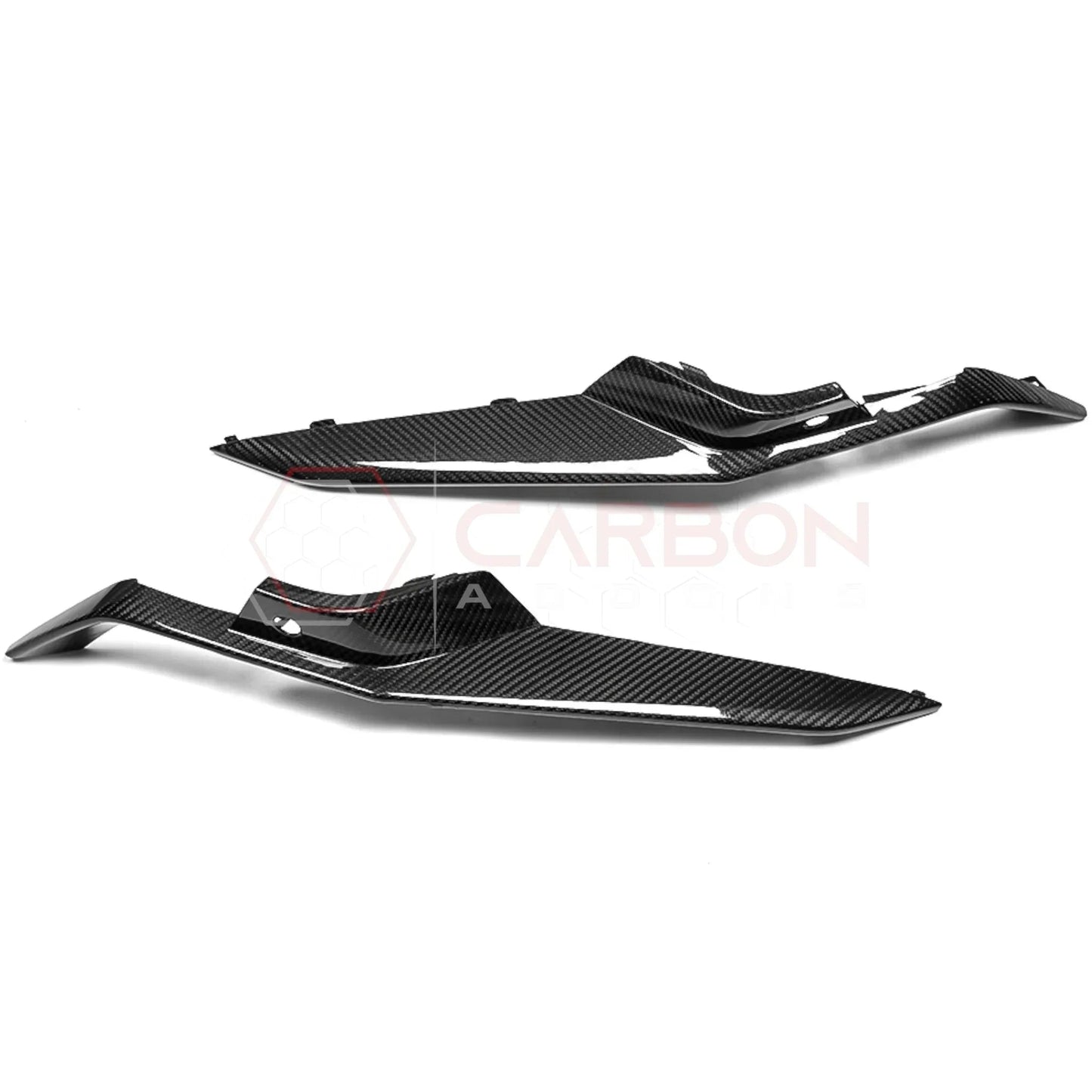 C8 Corvette Z06 Real Carbon Fiber Front Bumper Grille Trims | Cover or Direct Replacement (2023+)