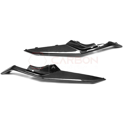 C8 Corvette Z06 Real Carbon Fiber Front Bumper Grille Trims | Cover or Direct Replacement (2023+)