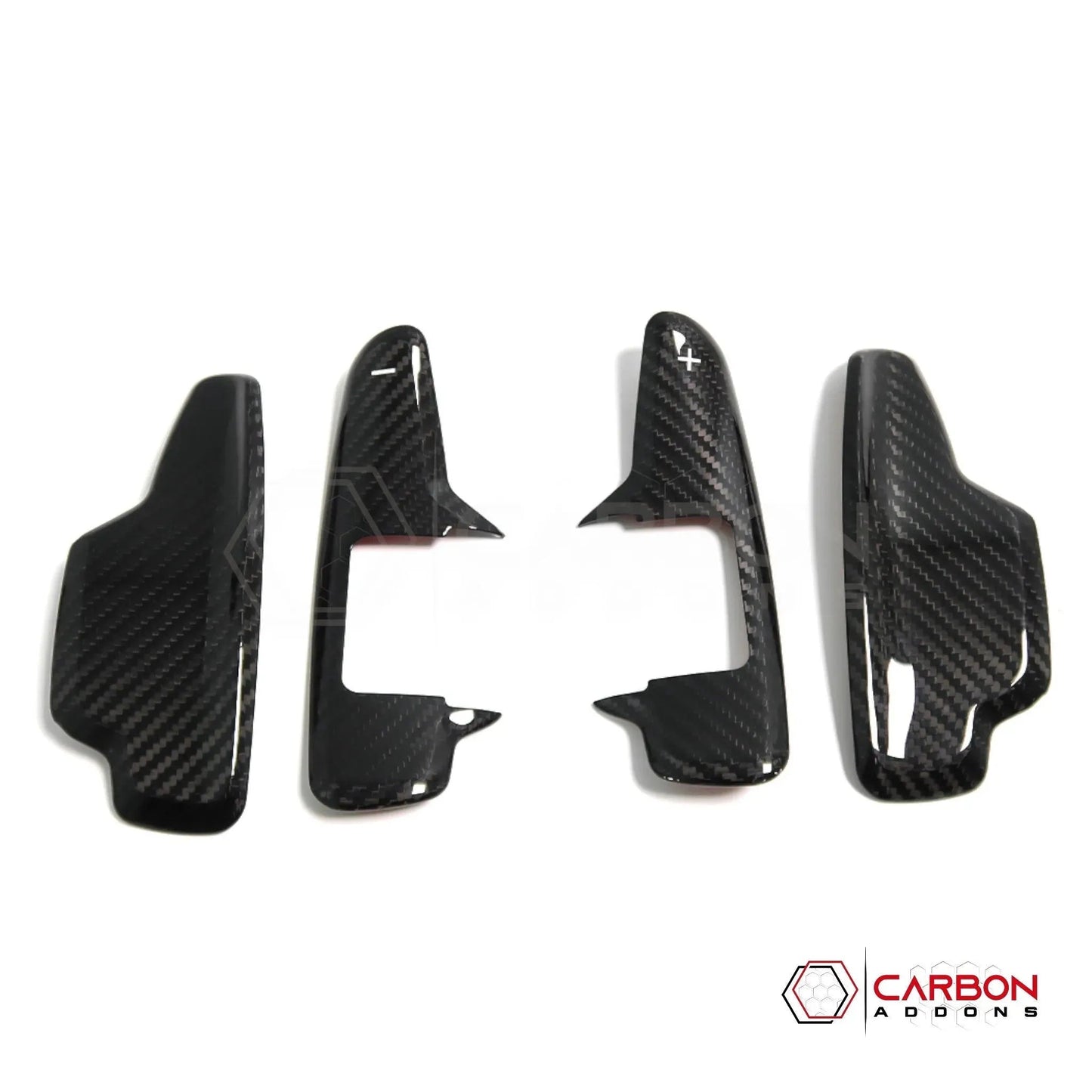 C8 Corvette Real Carbon Fiber Paddle Shifter Covers | Interior Upgrade (2020–2026)