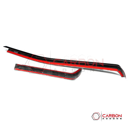 2026+ C8 Corvette Carbon Fiber Dash Trim Cover | Chrome Delete