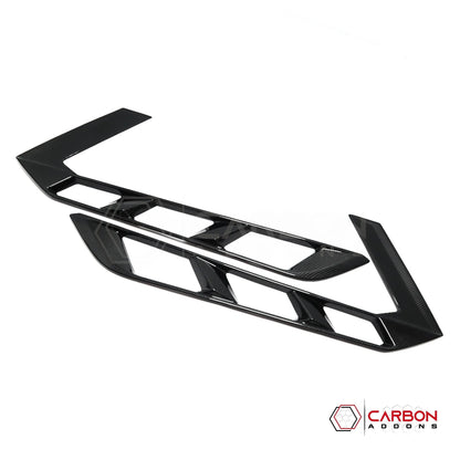 C8 Corvette Real Carbon Fiber Rear Hatch Vent Covers | Exterior Upgrade (2020–2026)