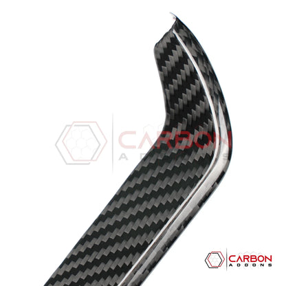 2026+ C8 Corvette Carbon Fiber Dash Trim Cover | Chrome Delete