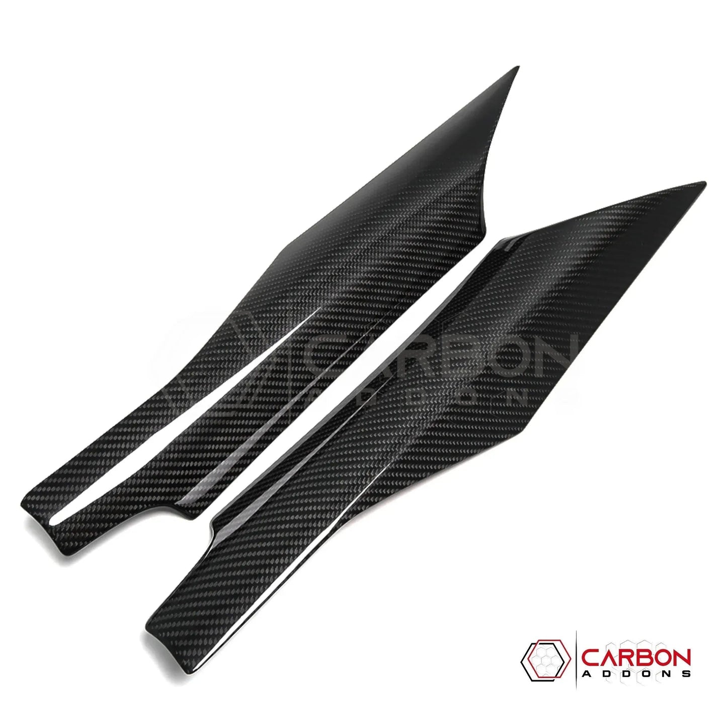 C8 Corvette Real Carbon Fiber Door Speaker Upper Trim Covers | Interior Upgrade (2020–2026)