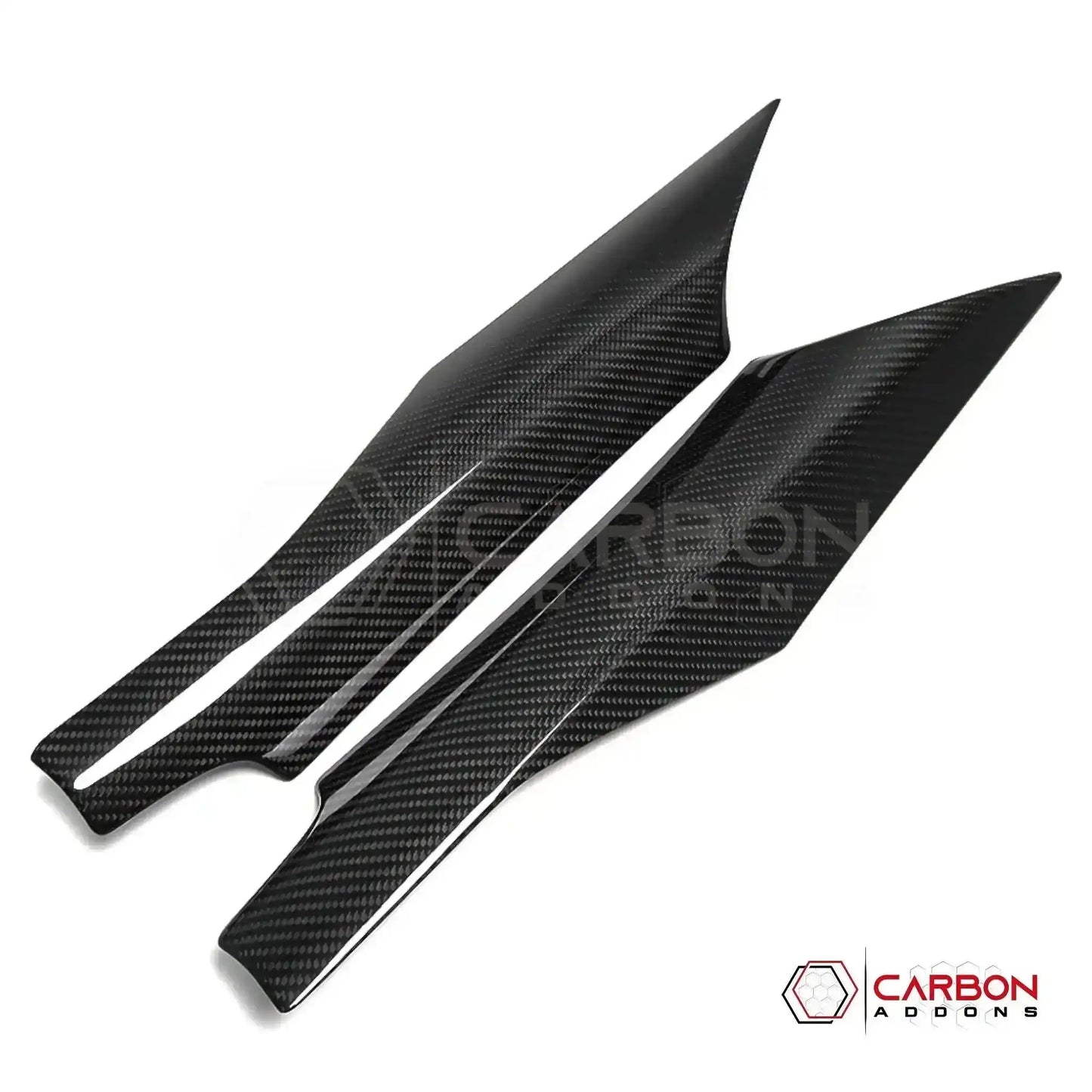 C8 Corvette Real Carbon Fiber Door Speaker Upper Trim Covers | Interior Upgrade (2020–2026)