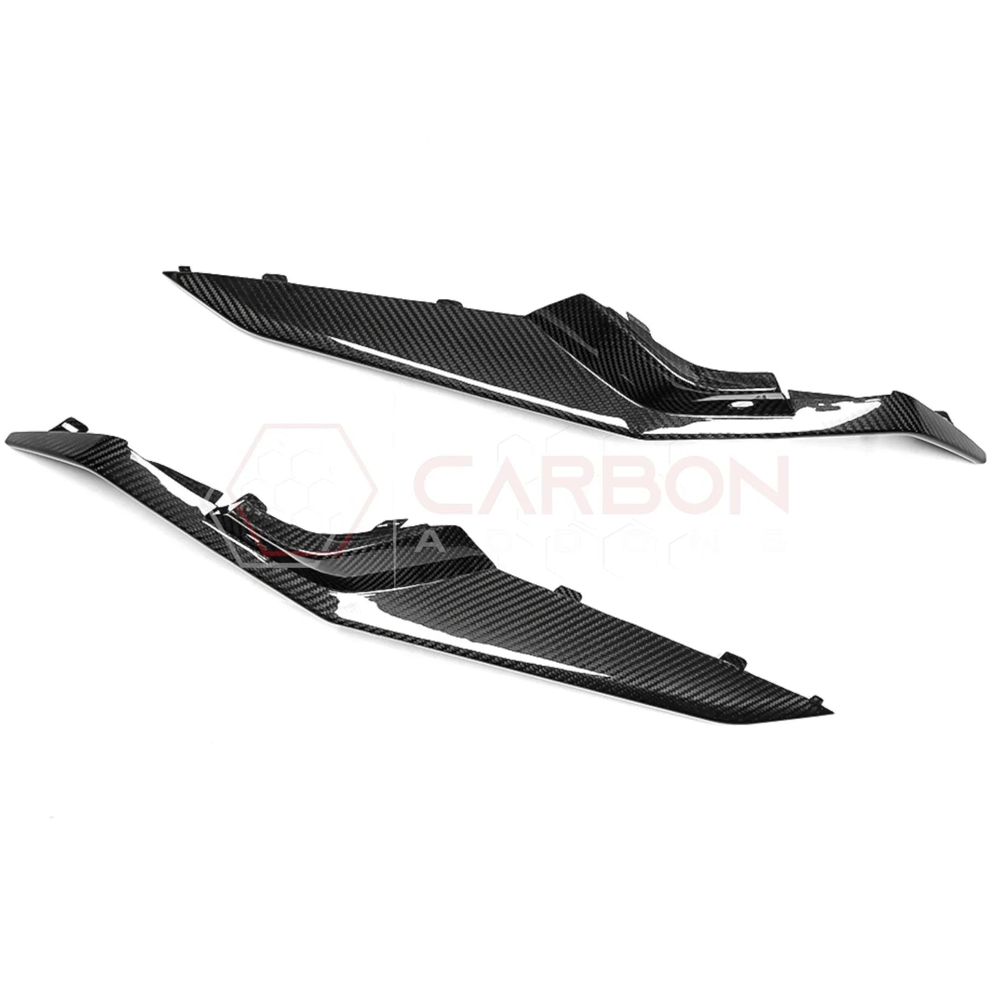 C8 Corvette Z06 Real Carbon Fiber Front Bumper Grille Trims | Cover or Direct Replacement (2023+)