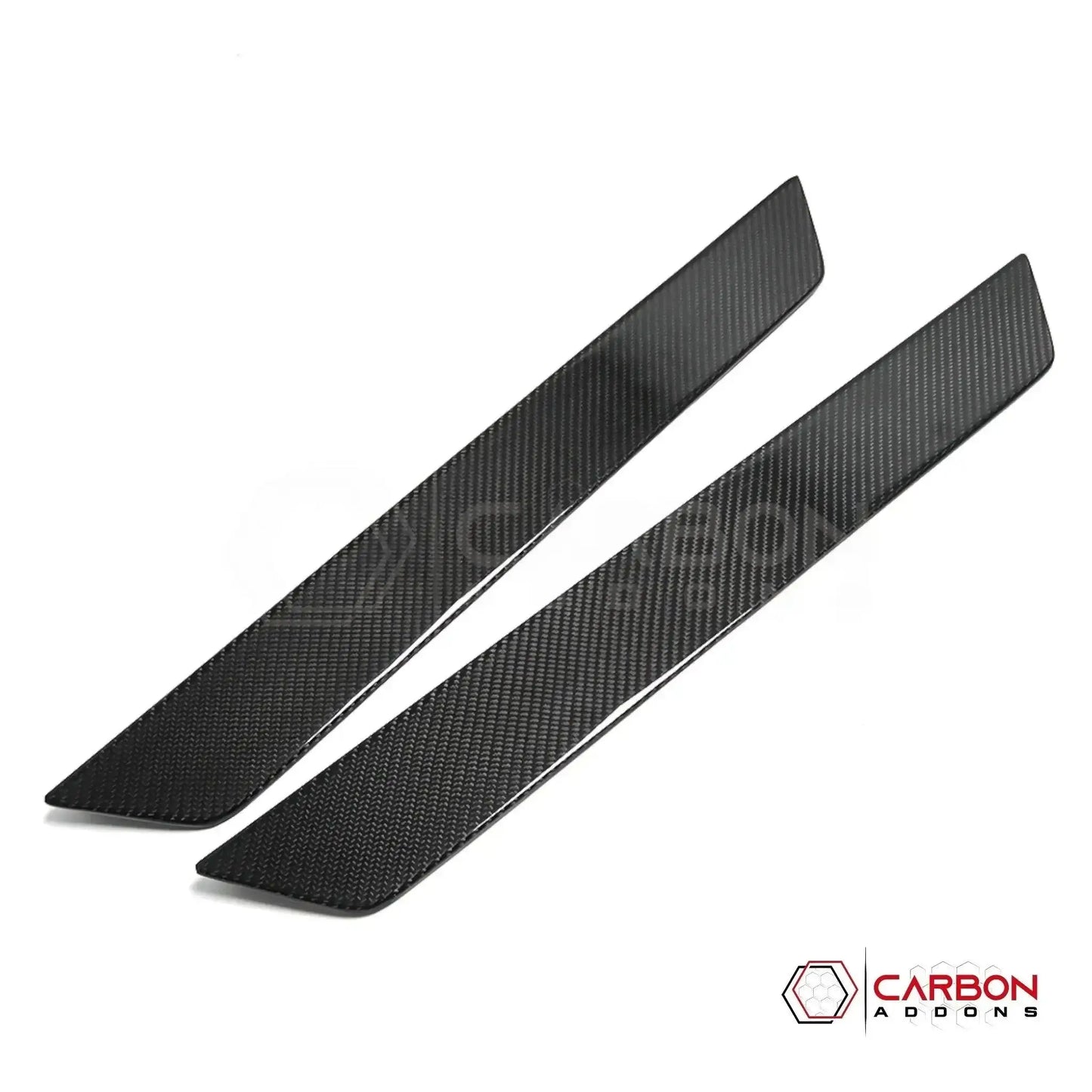 C8 Corvette Real Carbon Fiber Door Sill Plate Covers | Interior Upgrade (2020–2026)