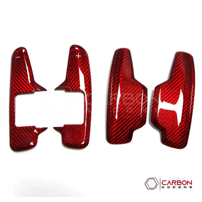 C8 Corvette Real Carbon Fiber Paddle Shifter Covers | Interior Upgrade (2020–2026)
