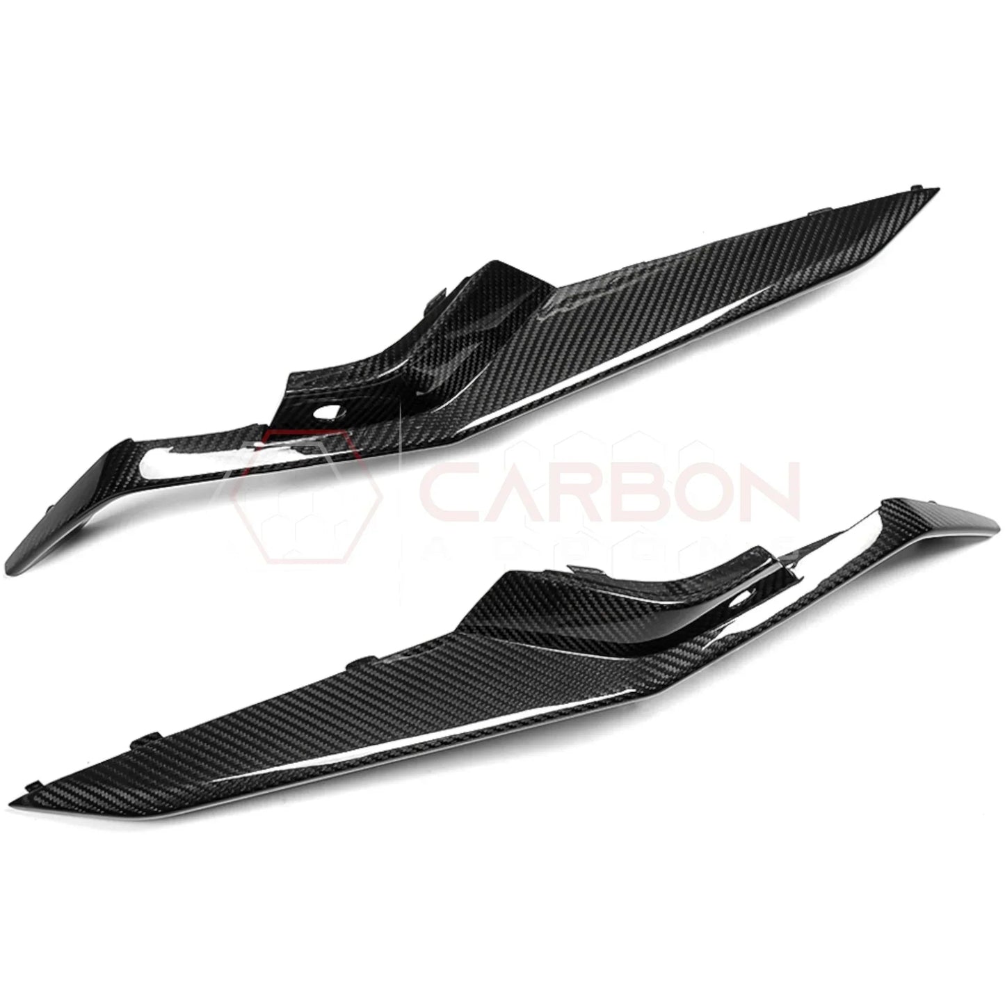 C8 Corvette Z06 Real Carbon Fiber Front Bumper Grille Trims | Cover or Direct Replacement (2023+)