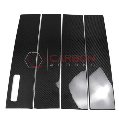 Ford F150 2021-Up Door Window B Pillar Post Panel Carbon Fiber Exterior Trim