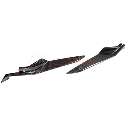 C8 Corvette Z06 Real Carbon Fiber Front Bumper Grille Trims | Cover or Direct Replacement (2023+)