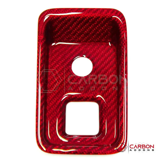 C8 Corvette Carbon Fiber Parking Brake / HUD Button Control Trim Cover (2020–2026)