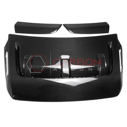 2021-Up Ford F-150 Raptor Carbon Fiber Hood Vent Cover | V6