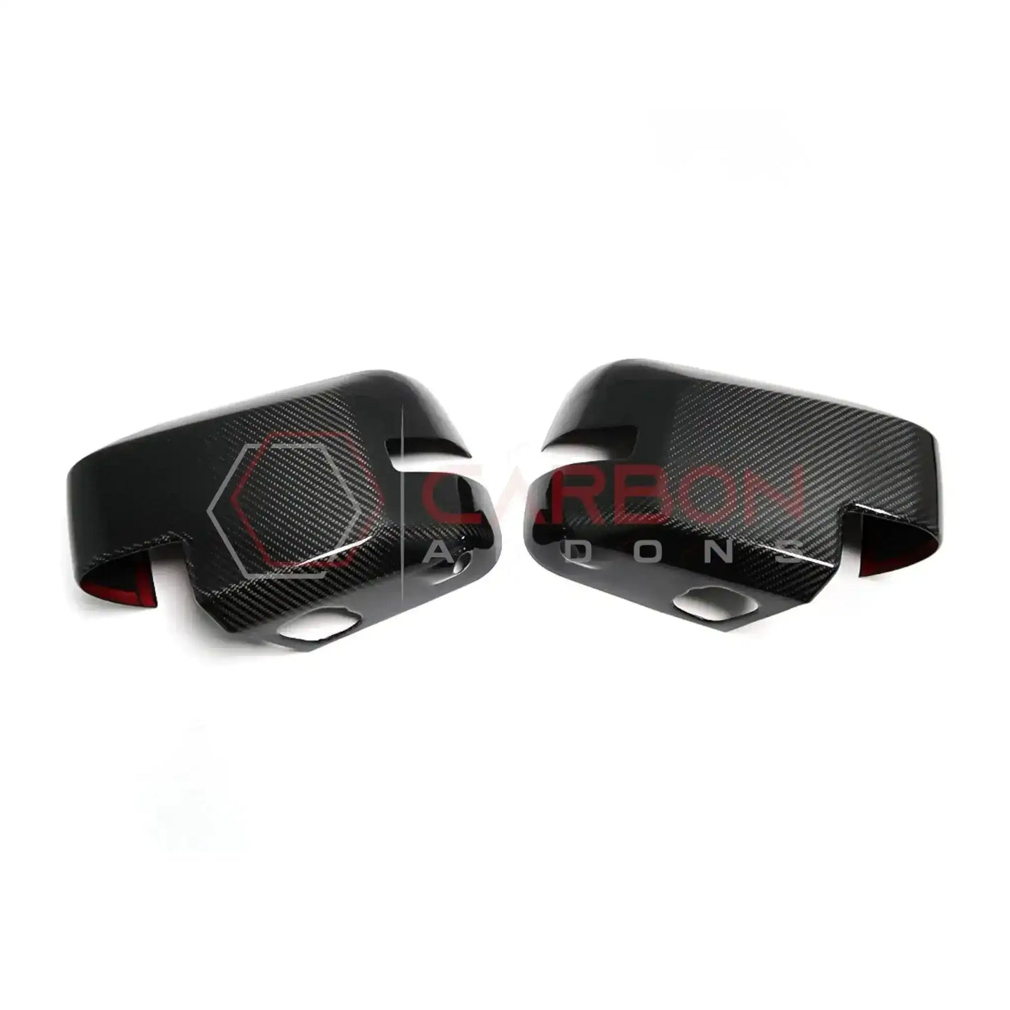 Real Carbon Fiber Mirror Cap Cover with Turn Signal For 2021+ Ford Bronco