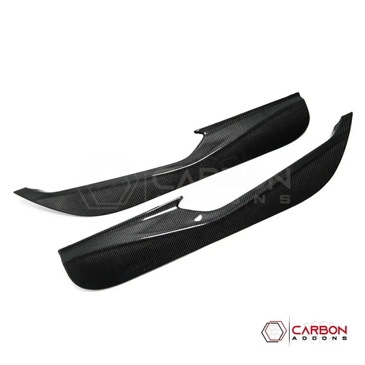 C8 Corvette Real Carbon Fiber Door Kick Panel Covers | Interior Overlay (2020–2026)
