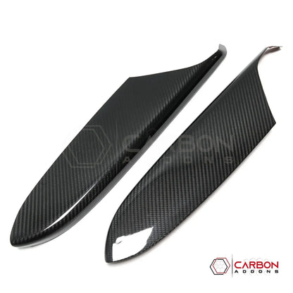 C8 Corvette Real Carbon Fiber Door Panel Armrest Covers | Interior Overlay (2020–2026)