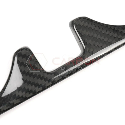 Real Carbon Fiber Rear Center Console Cup Holder Trim Bezel for 2021-2024 Ford F-150