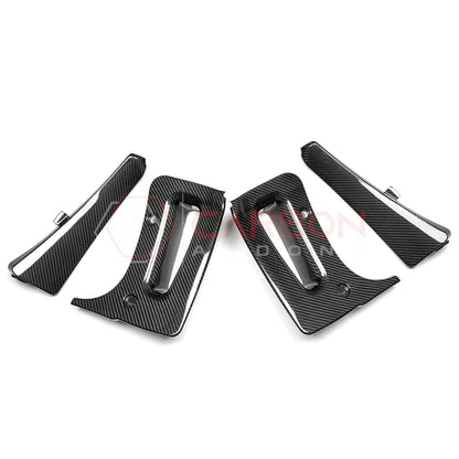 C8 Corvette Z06 & E-Ray 2022-2025 Extended Splash Guards | 4pcs Real Carbon Fiber Mud Flaps Set