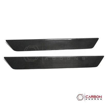 C8 Corvette Real Carbon Fiber Door Sill Plate Covers | Interior Upgrade (2020–2026)