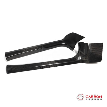 C8 Corvette Real Carbon Fiber Inner Door Sill Panel Covers | Interior Overlay (2020–2026)