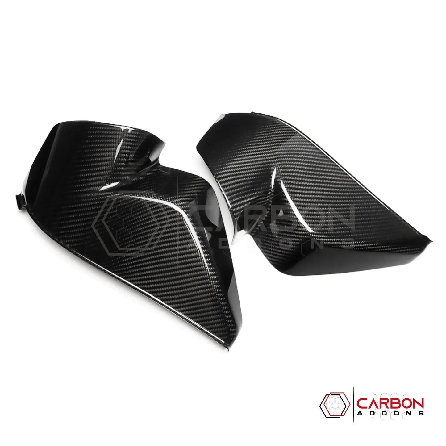 C8 Corvette Real Carbon Fiber Dashboard Door Sill Covers | Interior Overlay (2020–2026)