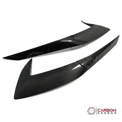 C8 Corvette Stingray Carbon Fiber Side Scoop Boomerang Trim Covers (4-Piece Set) | Exterior Upgrade (2020–2026)