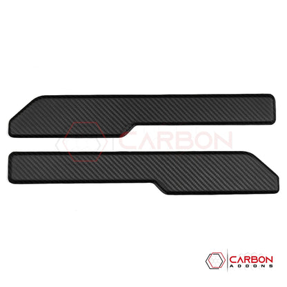 Real Carbon Fiber Interior Door Trim Covers for 2021+ Ford Bronco 2-Door (Glossy or Matte)