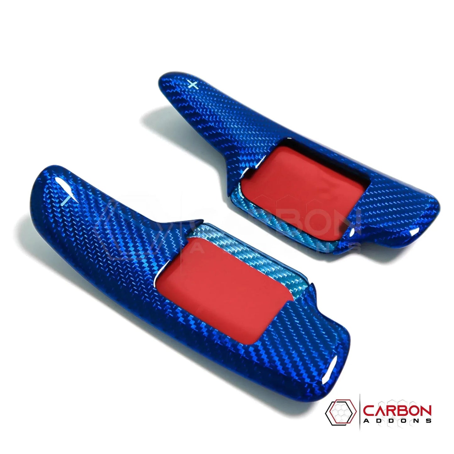 C8 Corvette Real Carbon Fiber Paddle Shifter Covers | Interior Upgrade (2020–2026)