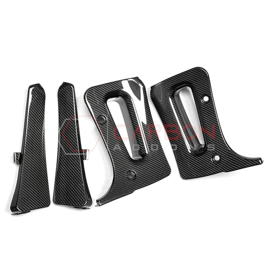 C8 Corvette Z06 & E-Ray 2022-2025 Extended Splash Guards | 4pcs Real Carbon Fiber Mud Flaps Set