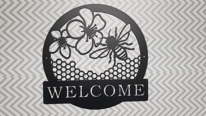 Honey Bee Welcome Sign - Martin Metalwork LLC 