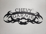 Chevy Garage Wall Art Sign