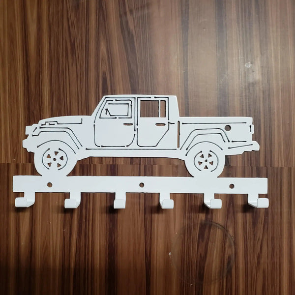 Jeep Gladiator Keychain Rack – Steel Wall Mounted Offroad Truck Organi ...