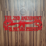 2ND AMENDMENT SIGN WALL ART - Martin Metalwork LLC 