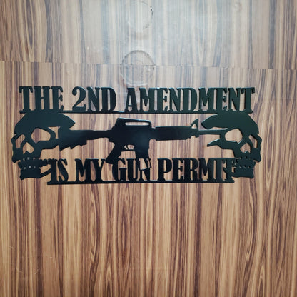 2ND AMENDMENT SIGN WALL ART - Martin Metalwork LLC 