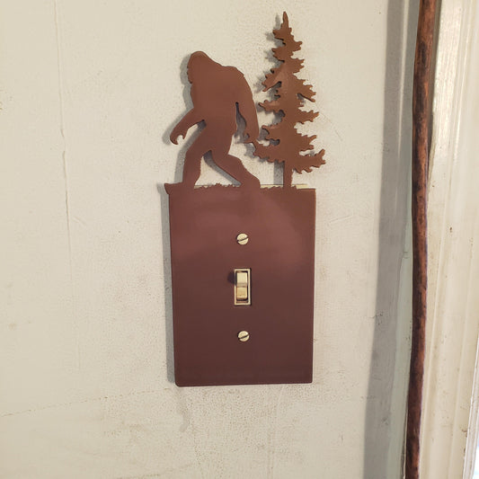 sasquatch light switch cover - Martin Metalwork LLC 