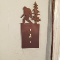 sasquatch light switch cover - Martin Metalwork LLC 