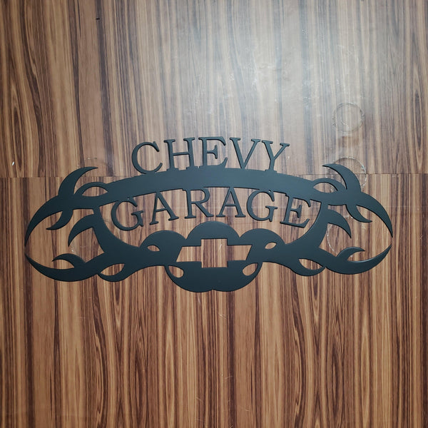 Chevy Garage Wall Art Sign - Martin Metalwork LLC 
