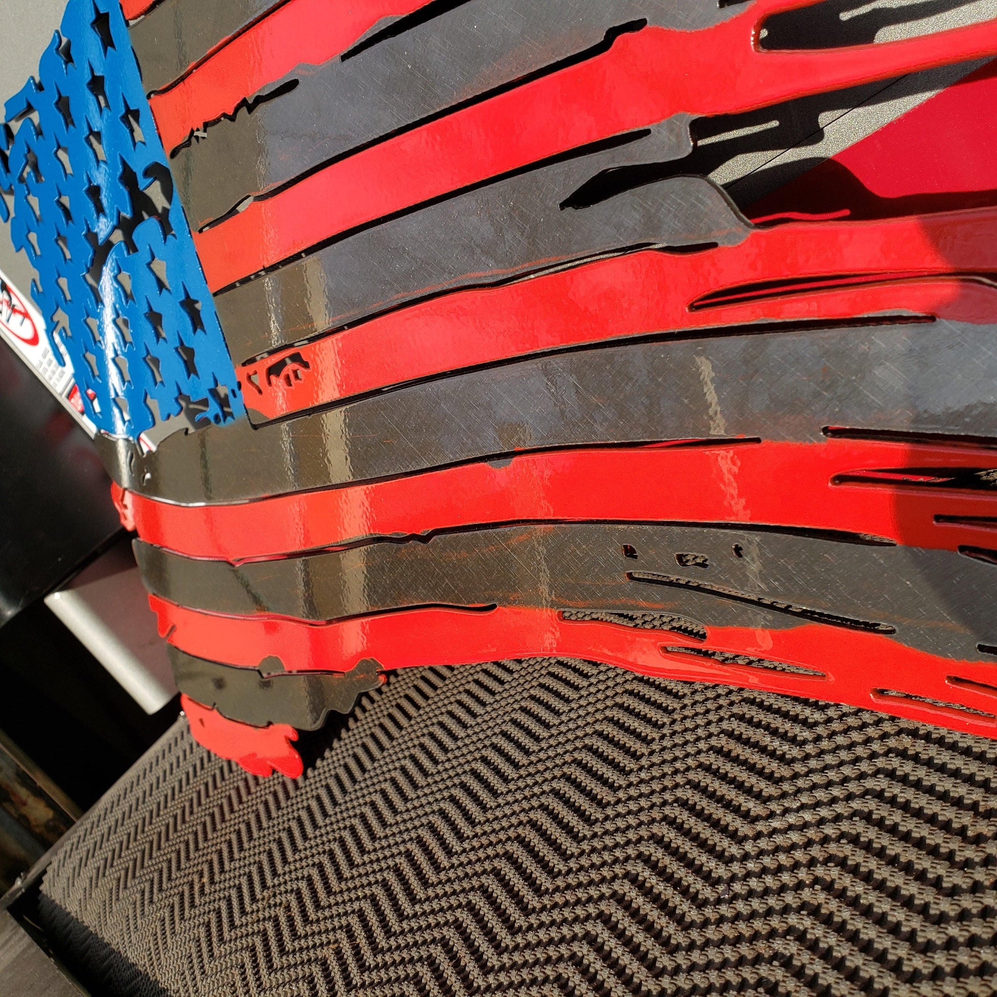 Tattered American flag - Martin Metalwork LLC 