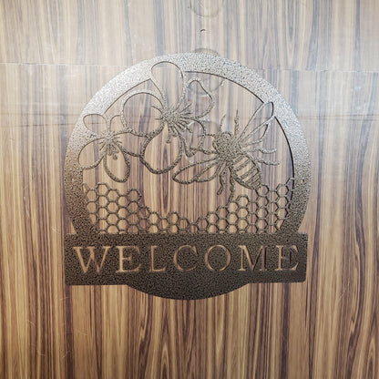 Honey Bee Welcome Sign - Martin Metalwork LLC 