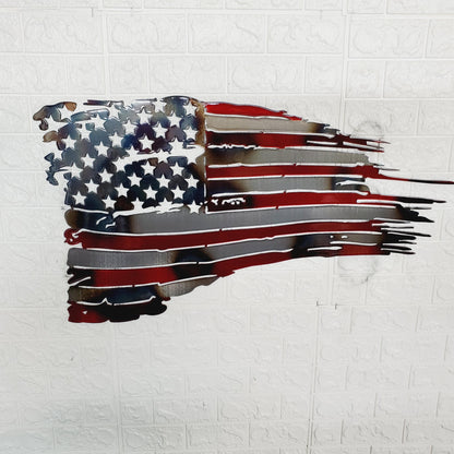 Tattered American flag - Martin Metalwork LLC 