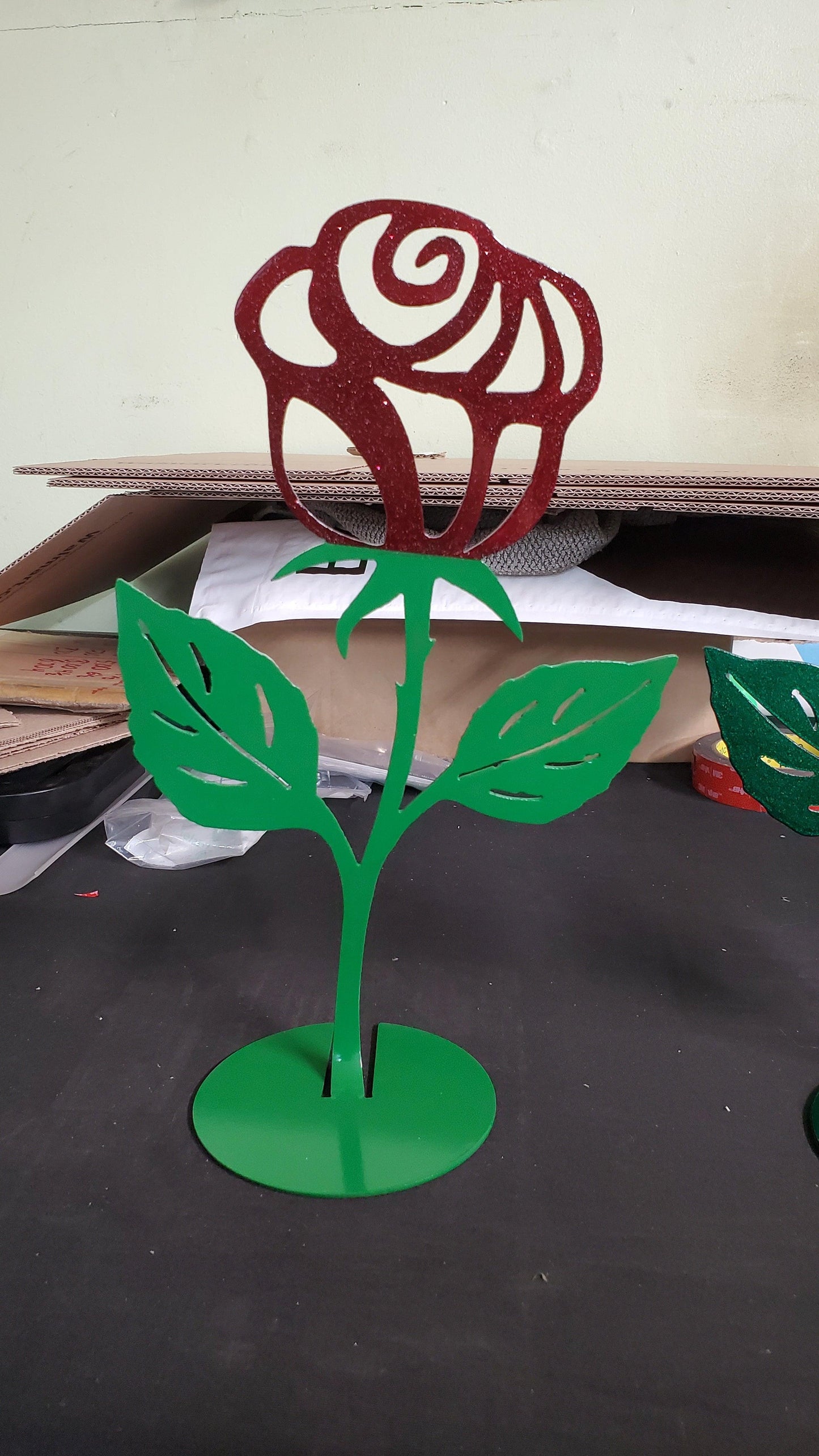 Colorful Metal Powder Coated Roses | Indoor Home Décor - Martin Metalwork LLC 