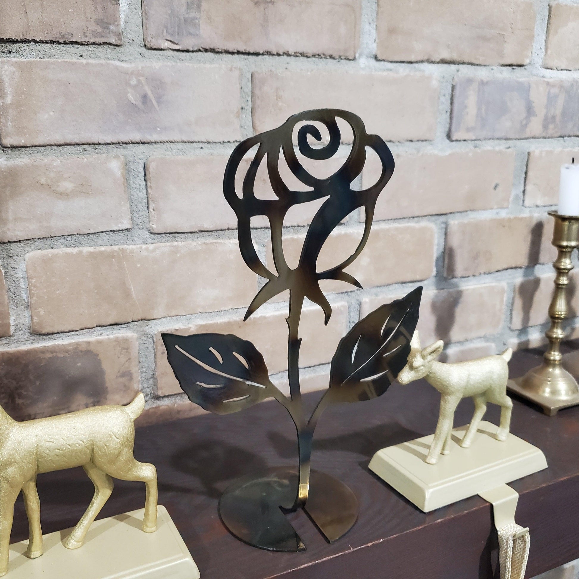 Colorful Metal Powder Coated Roses | Indoor Home Décor - Martin Metalwork LLC 