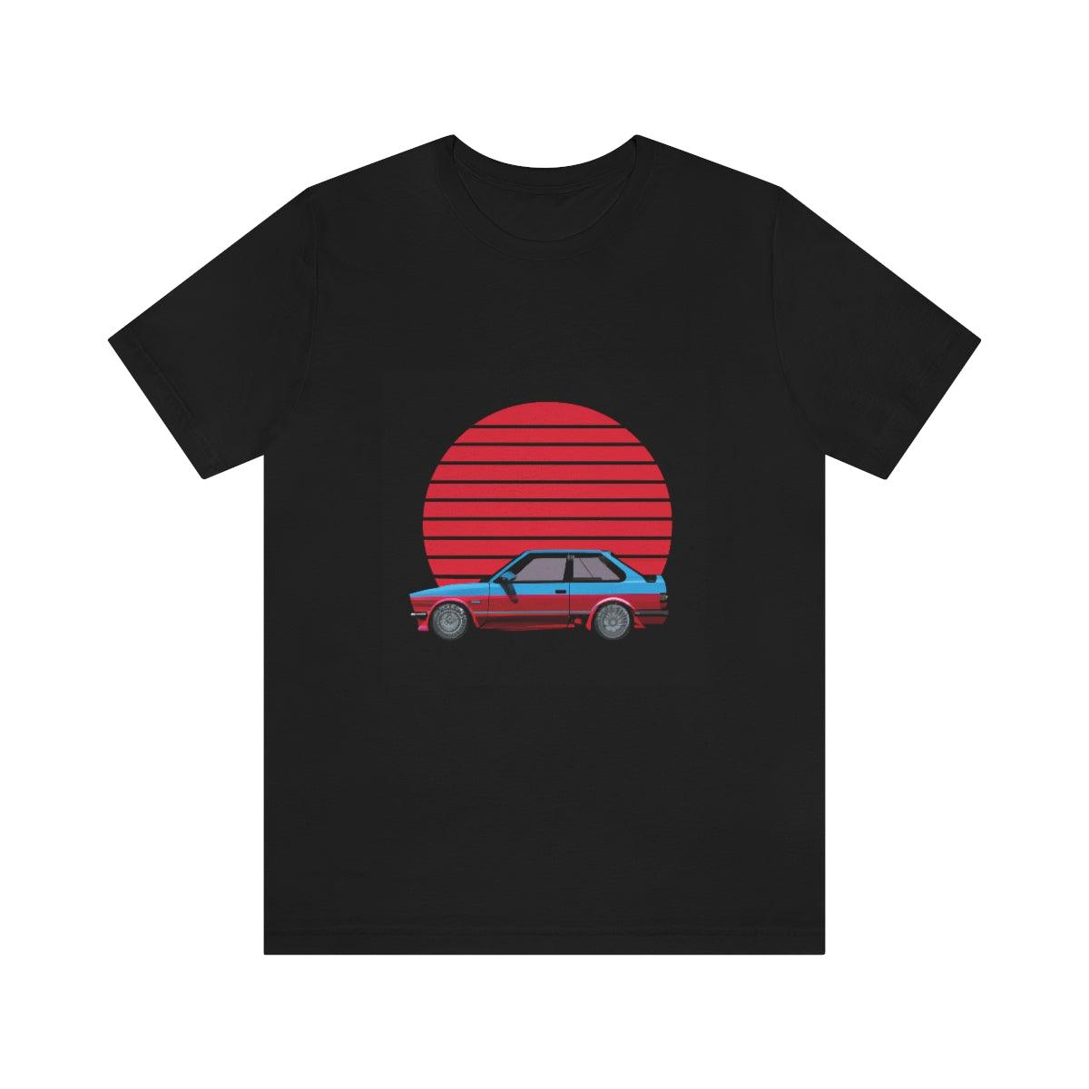 vintage style e30 2 door tshirt - Martin Metalwork LLC 