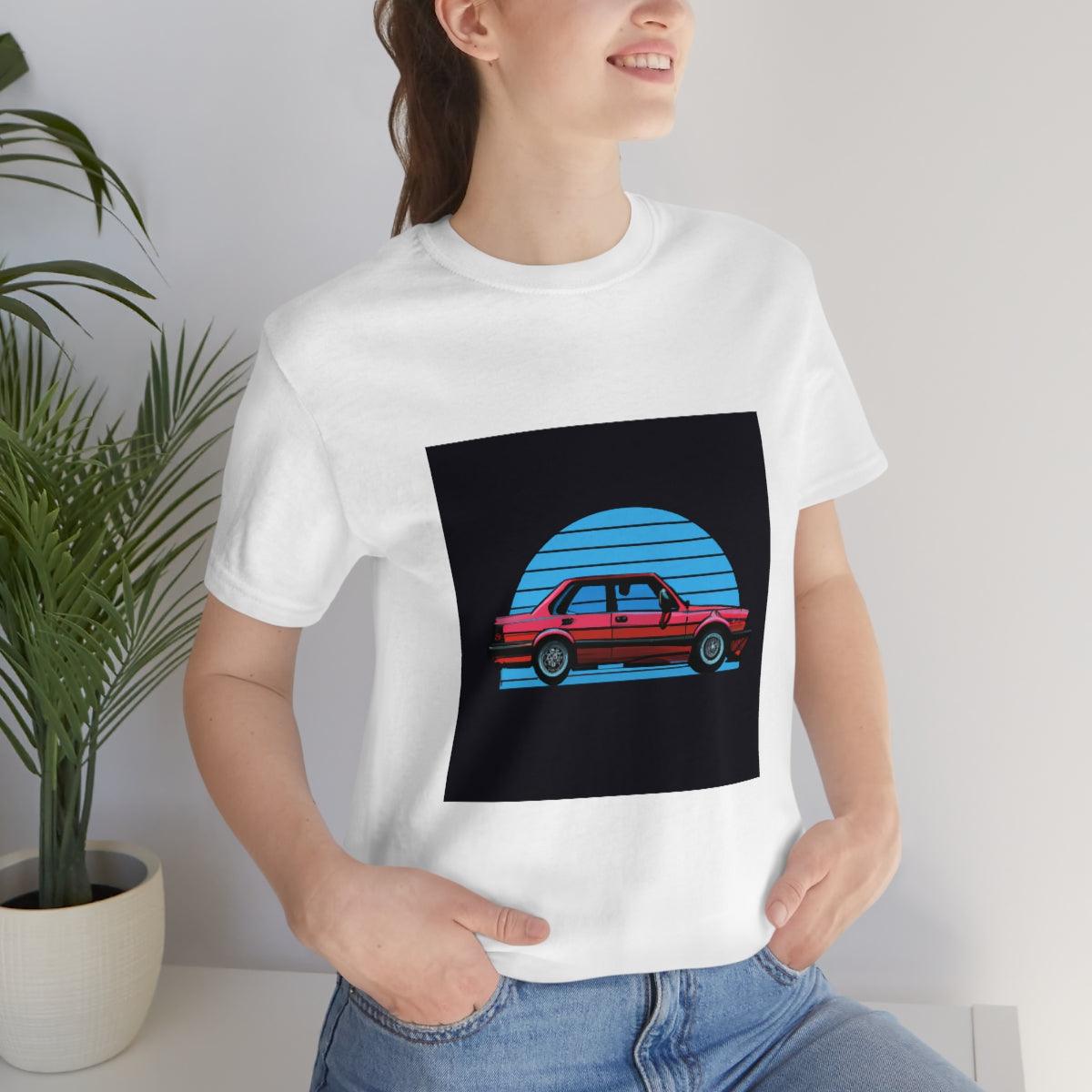 vintage style e30 4 door tshirt - Martin Metalwork LLC 