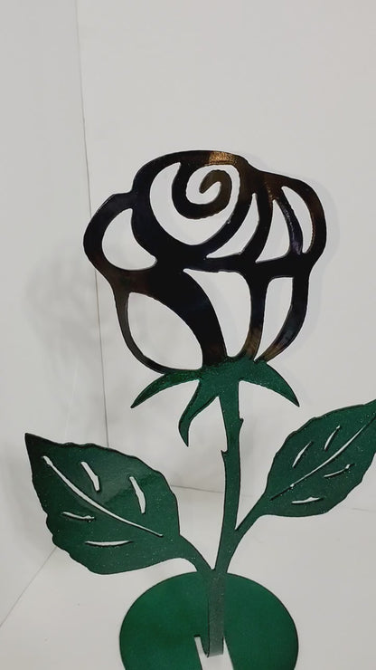 Colorful Metal Powder Coated Roses | Indoor Home Décor