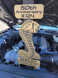 Custom Shelby Mustang super snake Hood Prop - Martin Metalwork LLC 