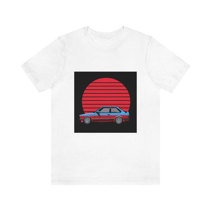 vintage style e30 2 door tshirt - Martin Metalwork LLC 